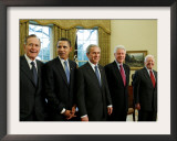 All Living Presidents and President-elect Barack Obama, January 7, 2009 Framed Photographic Print