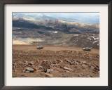 Vehicles Head Down the Pike's Peak Highway Framed Photographic Print