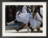 Young Spectators Applaud as Greek Presidential Guards Take Part in Military Parade, Central Athens Framed Photographic Print