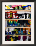 Group Photo of Clowns' Shoes at a Week Long Latin American Clown Convention in Mexico City Framed Photographic Print