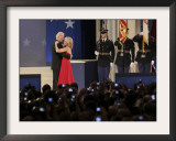 Vice President Joe Biden and His Wife Jill Dance at the Biden Home States Ball in Washington Framed Photographic Print