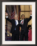 Barack Obama and Joe Biden at the Democratic National Convention 2008, Denver, CO Framed Photographic Print