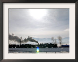The Olympic Flame Travels to Heber City from Soldier Hollow Framed Photographic Print by Luca Bruno