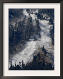 Snow Summit Ski Area in Big Bear Lake, California, Struggles to Make Artificial Snow Framed Photographic Print by Adrienne Helitzer