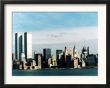 The World Trade Center's Twin Towers Dominate the New York Skyline Framed Photographic Print