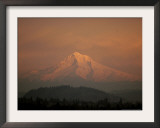 Winter Sunset, Portland, Oregon Framed Photographic Print by Rick Bowmer