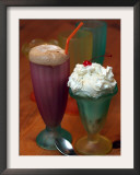 Ka-dinks 5-ounce Sundae Glassesand 17-ounce Soda Glasses, Concord, New Hampshire Framed Photographic Print by Larry Crowe