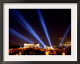 Beams of Light Illminate the Ancient Acropolis Framed Photographic Print