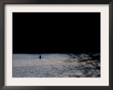 A Man Rows His Scull on Carnegie Lake Framed Photographic Print