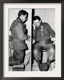 A Catholic Chaplain Hears the Confession of a Young Private after Services Framed Photographic Print