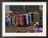 A Woman Buys a Dress Framed Photographic Print