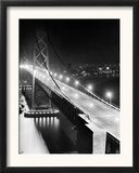 The Lights of Downtown San Francisco Twinkle Across the Bay Framed Photographic Print