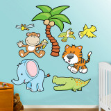 Jungle Animals 2 Wall Decal