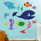 Sea Creatures 1 Wandabziehbild