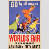 Go By All Means: World's Fair in New York Kalkomania ścienna