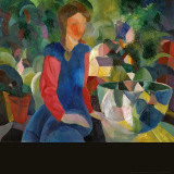 Girl with Fish Bowl Vinilos decorativos Girl with Fish Bowl Vinilos decorativos