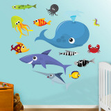 Sea Creatures 2 Wall Decal