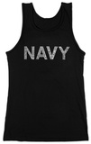Women's: Tank Top - Navy Anchors Aweigh T-shirts