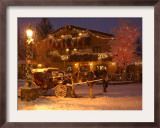 Snow from a Winter Storm Begins to Accumulate in Vail, Colo. Framed Photographic Print