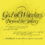 God of Wonders (Yellow) Autocollant mural