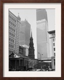 World Trade Center Twin Towers Construction, New York City, New York, c.1971 Framed Photographic Print
