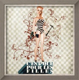 C'Est Que Pour les Filles (Only for Girls) Plakat af Florence Weiser C'Est Que Pour les Filles (Only for Girls) Plakat af Florence Weiser