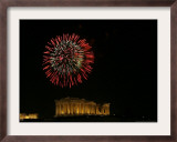 Fireworks Illuminate the Ancient Parthenon on New Years, Athens, Greece, c.2007 Framed Photographic Print by Kostas Tsironis