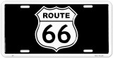 Route 66 Blk Shield Plakietka emaliowana Route 66 Blk Shield Plakietka emaliowana
