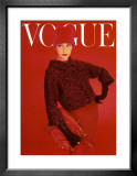 Titelblatt der Vogue, Rote Rose, August 1956 Poster von Norman Parkinson