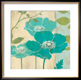 Modern Blue Poppy Pósters por Stefania Ferri