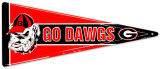 Georgia Bull Dawgs Emaille bord