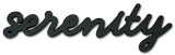 Serenity Wood Sign