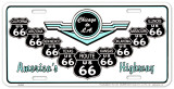 Route 66 V Shields Plechová cedule