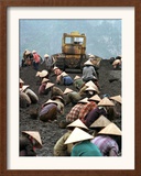 A Group of Scavenger Coal Workers Framed Photographic Print