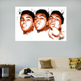 Ali Face Illustration Mural Vinilos decorativos