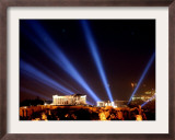 Beams of Light Illminate the Ancient Acropolis Framed Photographic Print