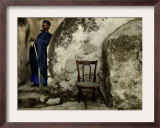 An Ethiopian Orthodox Christian Priest Carries a Palm Frond Framed Photographic Print