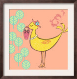 Lucky Duck with Hat and Purse Prints