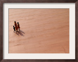 A Woman and Two Children Walk on a Newly Constructed Road in Sonapur Framed Photographic Print by Anupam Nath