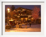 Snow from a Winter Storm Begins to Accumulate in Vail, Colo. Framed Photographic Print
