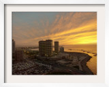 General View Showing Sunset Over Tripoli City Framed Photographic Print
