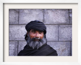 Shoe Maker Sitting on the Roadside Waiting for Customers in Islamabad Framed Photographic Print