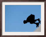 Renton Millar Competes at a Vertical International Skateboard Competition in Rio De Janeiro Framed Photographic Print