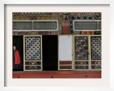 A Buddhist Monk at the Pohyon Temple on Mount Myohyang, May 17, 2006, in Central North Korea Framed Photographic Print by Wally Santana