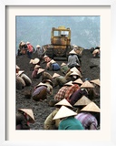 A Group of Scavenger Coal Workers Framed Photographic Print