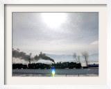 The Olympic Flame Travels to Heber City from Soldier Hollow Framed Photographic Print by Luca Bruno