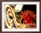 A Costa Rican Dressed as a Sun God Framed Photographic Print by Kent Gilbert