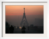 A View of Martyr's Square During Sunset Framed Photographic Print