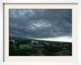 Rain Clouds Hover Over the Skyline of Jammu, India Framed Photographic Print