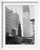 World Trade Center Twin Towers Construction, New York City, New York, c.1971 Framed Photographic Print